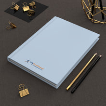 Load image into Gallery viewer, Hardcover Journal Matte (Middle Logo, Light Sky Blue)
