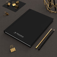 Load image into Gallery viewer, Hardcover Journal Matte (Middle logo, Black)
